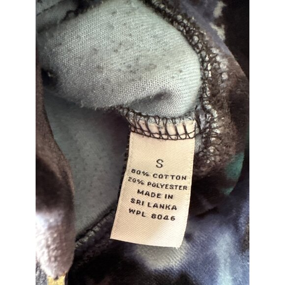 Style & Co Sport Floral Patterned Zip-Up Velour Jacket with High Collar & Gold Z - Picture 8 of 10